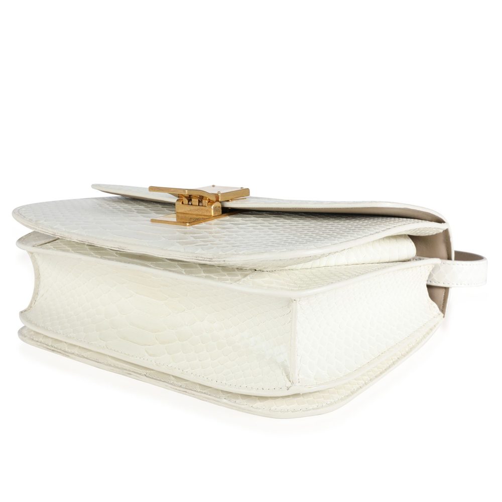 Celine Cream Python Medium Classic Box Bag - image 7